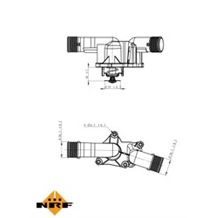 725050 Термостат, охлаждающая жидкость NRF