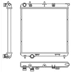 NRF 53531 Mootori radiaator sobib: DS DS 3 CITROEN C2, C2 ENTERPRISE, C3 A