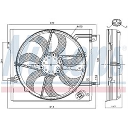 85946 Fan, engine cooling NISSENS