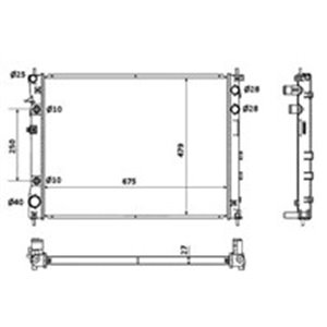 NRF 53887 Mootori radiaator sobib: SUBARU TRIBECA 3.0/3.6 01.05 