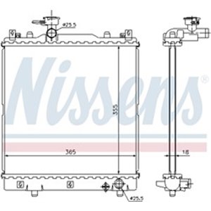 64204 Radiaator,mootorijahutus NISSENS - Top1autovaruosad