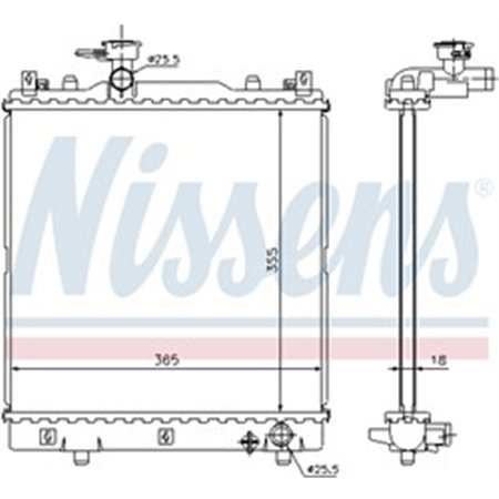 64204 Radiaator,mootorijahutus NISSENS