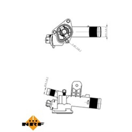 725056 Thermostat, coolant NRF