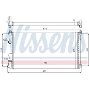 NISSENS 63819 - Engine radiator fits: OPEL MOVANO A 1.9D-3.0D 09.00-
