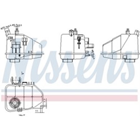 996264 Expansion Tank, coolant NISSENS