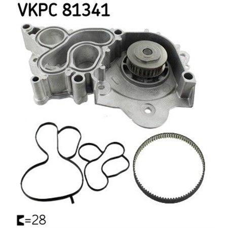 VKPC 81341 Water Pump, engine cooling SKF