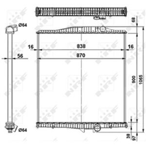 519702 Radiaator,mootorijahutus NRF - Top1autovaruosad