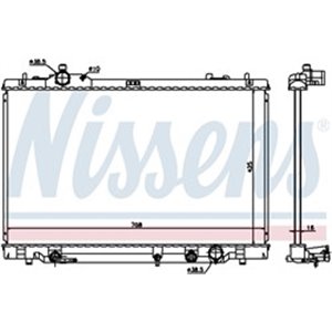 NIS 646819 Mootori radiaator sobib: LEXUS LS 4.6/5.0H 04.06 