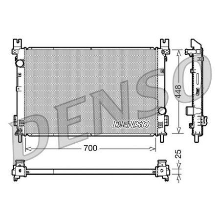DENSO DRM06001 - Engine radiator (Automatic/Manual) fits: CHRYSLER PACIFICA 3.5 08.03-12.06