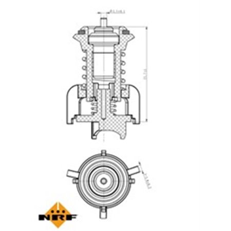 725095 Thermostat, coolant NRF