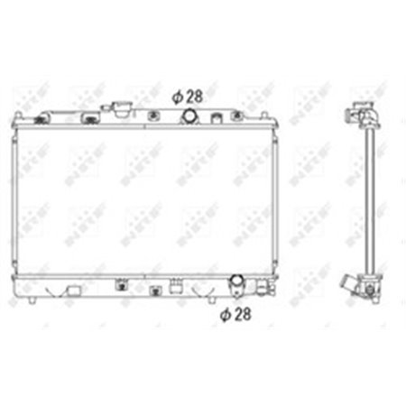 53286 Radiator, engine cooling NRF