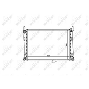 NRF 53740 Mootori radiaator sobib: FORD FIESTA V 2.0 03.05 06.08