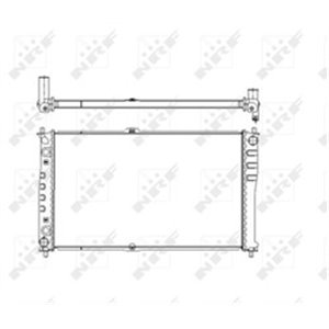 NRF 53484 Mootori radiaator sobib: KIA CARNIVAL I, CARNIVAL II 2.9D 08.99 0