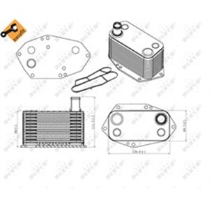 31307 Õliradiaator,mootoriõli NRF - Top1autovaruosad