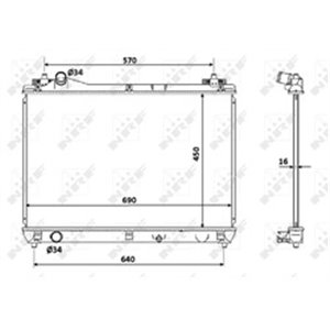 NRF 53915 Mootori radiaator sobib: SUZUKI GRAND VITARA II 2.0/2.4 10.05 