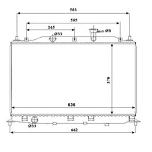 NRF 53822 Mootori radiaator sobib: HYUNDAI ACCENT III 1.4/1.6 11.05 11.10