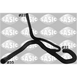 SASIC 3406145 - Cooling system rubber hose bottom (21mm/31mm/35mm) fits: FORD C-MAX, FOCUS C-MAX, FOCUS II 2.0D 10.03-09.12