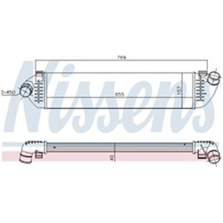 96481 Ladda Luftkylare NISSENS