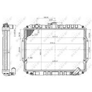 NRF 503486 Mootori radiaator sobib: MITSUBISHI L200 2.5D 11.86 10.96