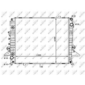 NRF 58463 Mootori radiaator (Automaatne) sobib: LAND ROVER DISCOVERY III, D