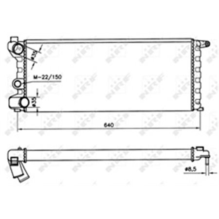 58742 Radiaator,mootorijahutus NRF