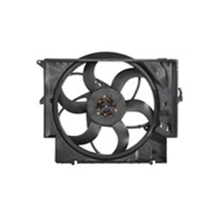 NRF 47210 - Radiator fan (with housing) fits: BMW 1 (E81), 1 (E82), 1 (E87), 1 (E88), 3 (E90), 3 (E91), 3 (E92), 3 (E93), X1 (E8