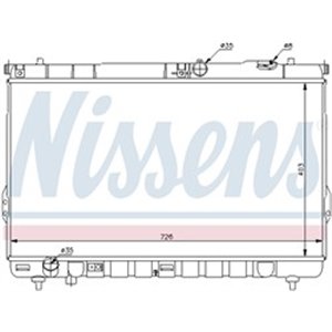 67031 Radiator, engine cooling NISSENS - Top1autovaruosad