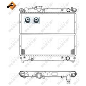 NRF 50404 Mootori radiaator (lihtsalt paigaldatav) sobib: SUZUKI VITARA 1.6