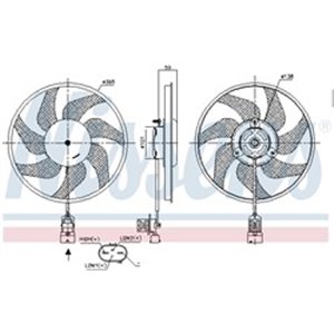 NIS 850048 Radiator fan fits  OPEL COMBO  - Top1autovaruosad