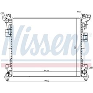 NIS 61034 Mootori radiaator (Automaatne) sobib: CHRYSLER VOYAGER V DODGE G