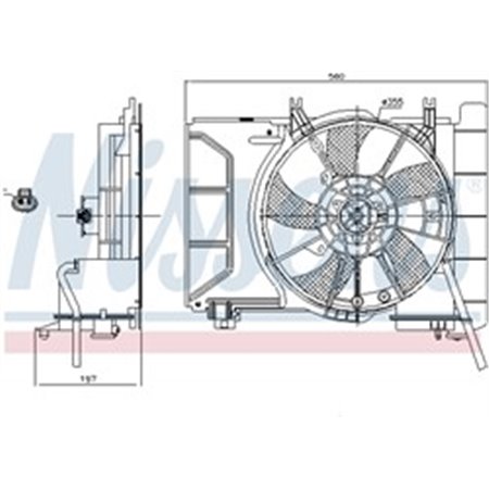 85941 Fan, engine cooling NISSENS