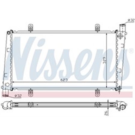 NISSENS 65551A - Motorkylare passar: VOLVO S40 I, V40 1.9/2.0 05.97-06.04