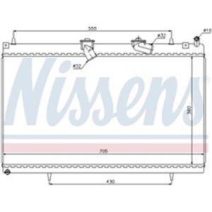 63619 Радиатор, охлаждение двигателя NISSENS - Top1autovaruosad