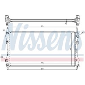 NIS 62043A Mootori radiaator sobib: FORD TRANSIT 2.0D 2.4D 01.00 05.06