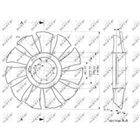 49846 Fan Wheel, engine cooling NRF