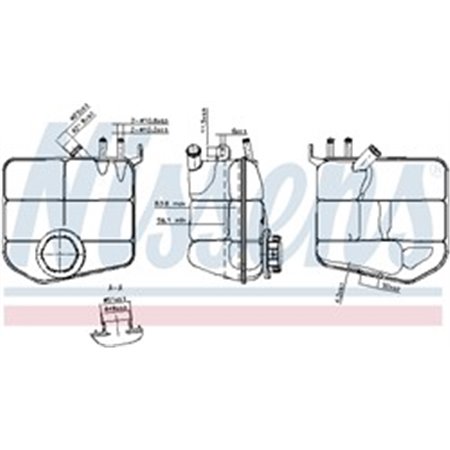 996143 Expansion Tank, coolant NISSENS