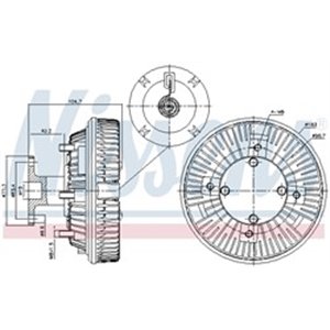 NIS 86226 Fan clutch fits: MAN EM, G, G90, L2000, M 2000 L, M 2000 M, M90, 