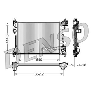 DENSO DRM01005 - Engine radiator fits: ALFA ROMEO MITO; FIAT DOBLO 1.4 08.08-