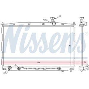 67505 Radiator, engine cooling NISSENS - Top1autovaruosad