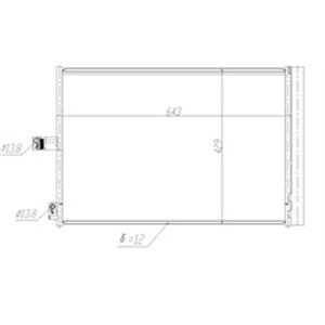 NRF 350457 - A/C condenser (with dryer) fits: MERCEDES C (A205), C (C204), C (C205), C T-MODEL (S204), C T-MODEL (S205), C (W204