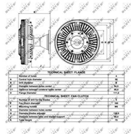 49063 Sidur, radiaatoriventilaator NRF