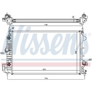 63113A Kylare, motorkylning NISSENS - Top1autovaruosad