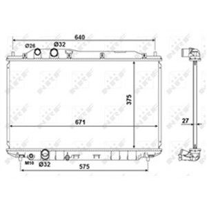 NRF 53186 Mootori radiaator sobib: HONDA CIVIC VIII 1.8 09.05 02.12