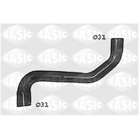 SASIC SWH4314 - Cooling system rubber hose top fits: RENAULT CLIO II, KANGOO, KANGOO EXPRESS, THALIA I 1.4/1.6/1.6CNG 09.98-