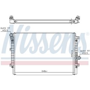 65336 Radiaator,mootorijahutus NISSENS - Top1autovaruosad