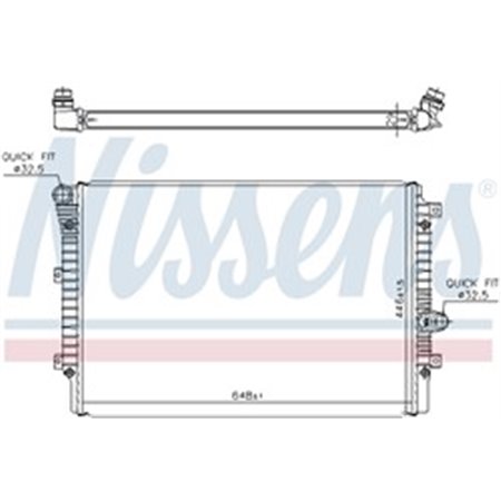 65336 Radiator, engine cooling NISSENS