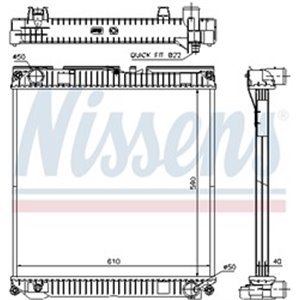 67224A Radiaator,mootorijahutus NISSENS - Top1autovaruosad