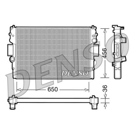 DRM12007 Радиатор, охлаждение двигателя DENSO