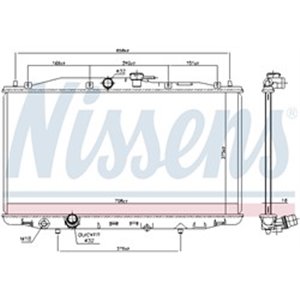 NIS 68604 Mootori radiaator (Manuaalne) sobib: HONDA ACCORD VII 2.0 02.03 0