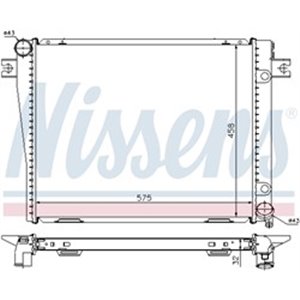 NIS 60602A Mootori radiaator sobib: BMW 5 (E28), 6 (E24) 2.5 3.5 10.75 04.89